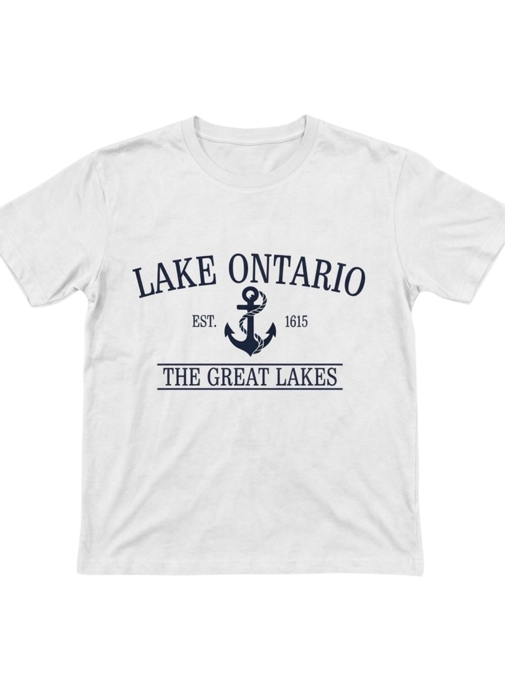 Gildan White 'Lake Ontario' Graphic Tee - The Great Lakes